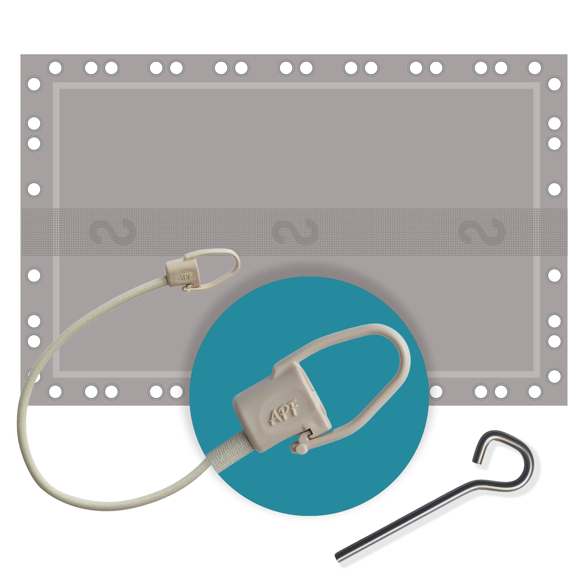 Volet piscine Pool Confort banc PVC AFC électroniques | Sécurité & design crochets