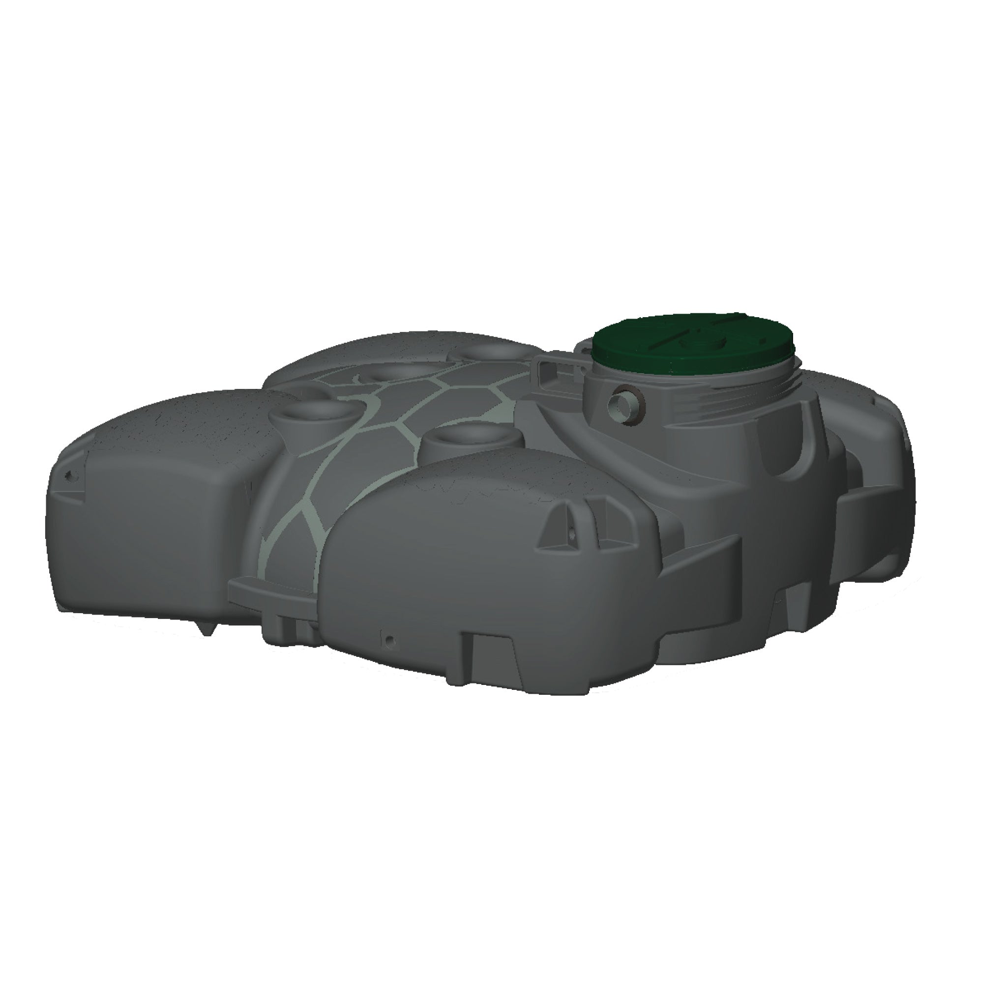 Cuve de stockage extra plate de 3000 litres nu