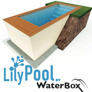 LilyPool Enterrée : Piscine container design en aluminium finition PVC Blanc