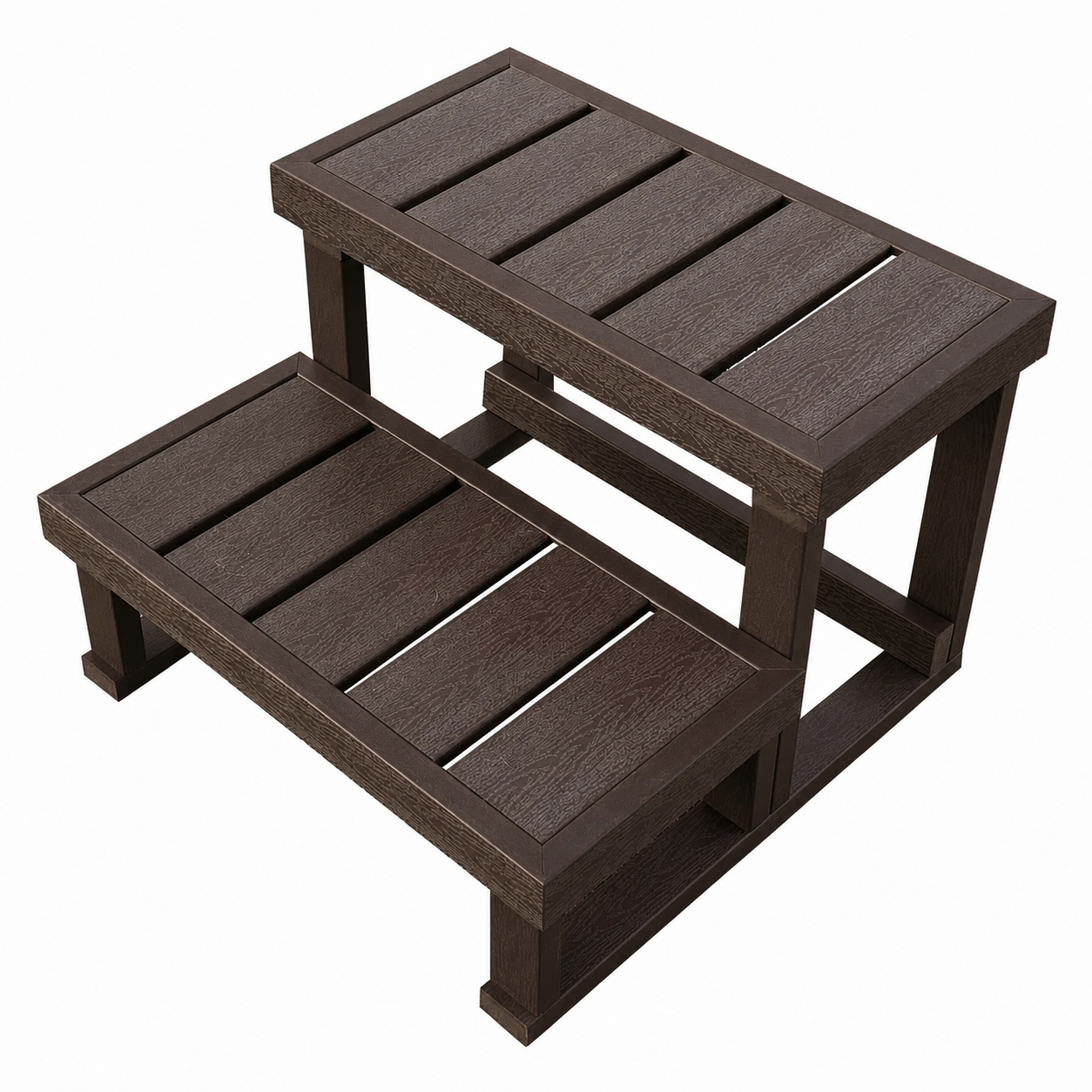 Escalier pour Spa 2 marches marron