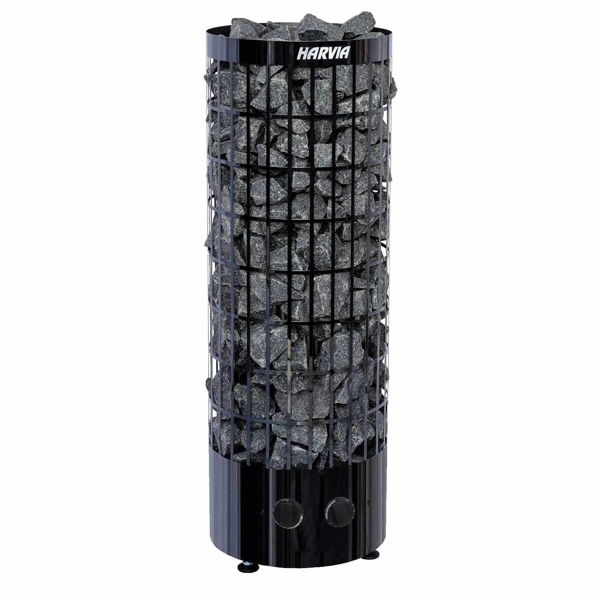 Poêle sauna Cilindro Black Steel intégré