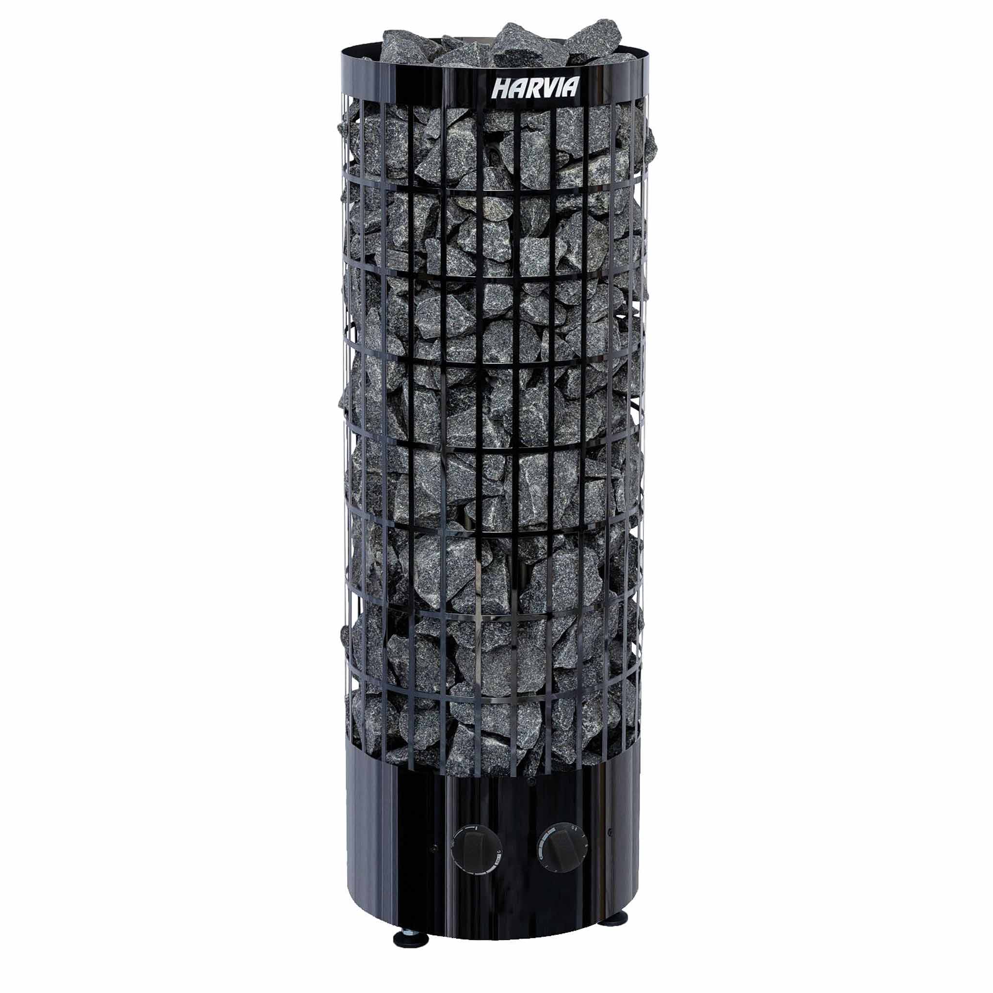 Poêle sauna Cilindro Black Steel intégré