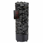 Poêle sauna Cilindro Harvia E Black Steel commande déporté