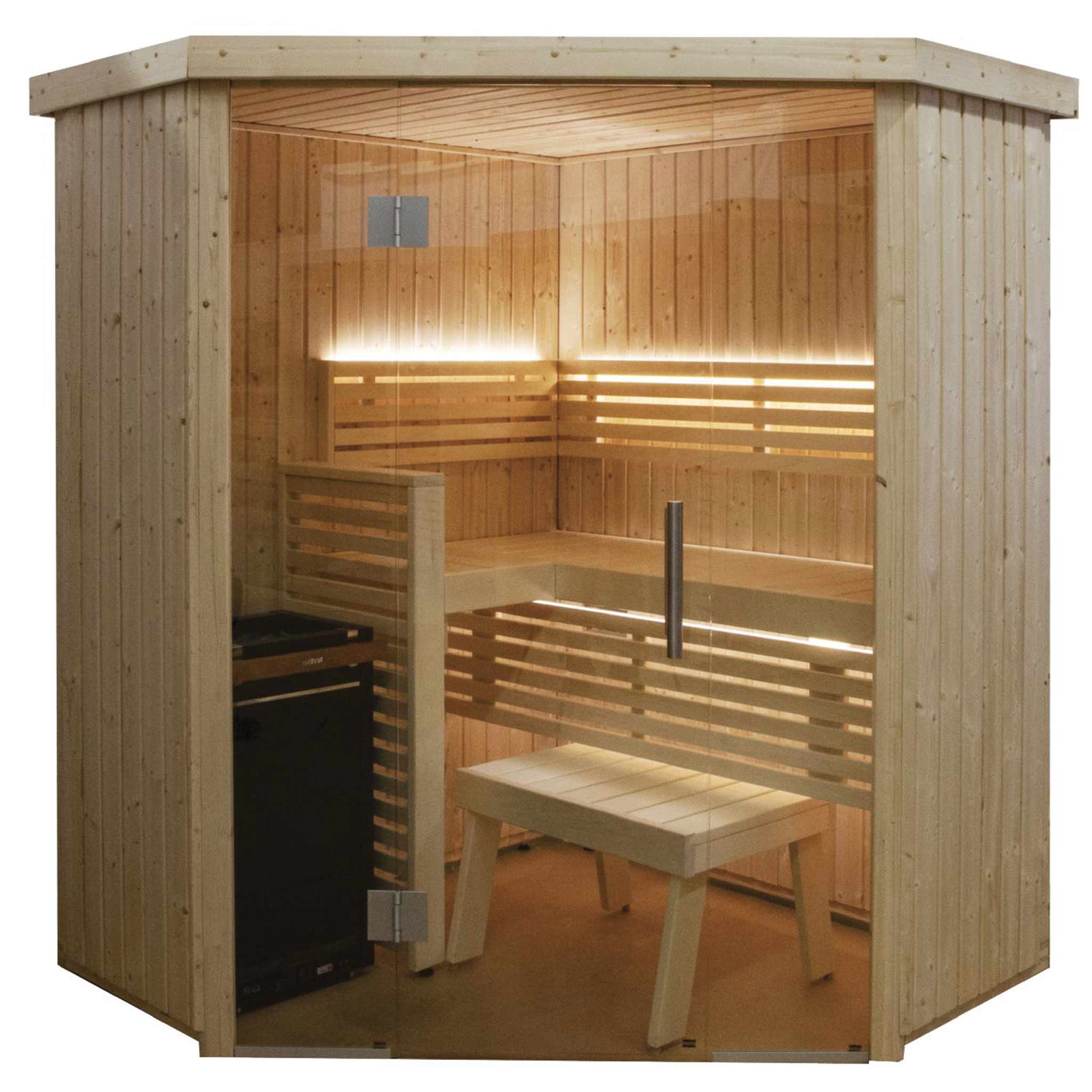 angle Sauna Variant View design vue panoramique