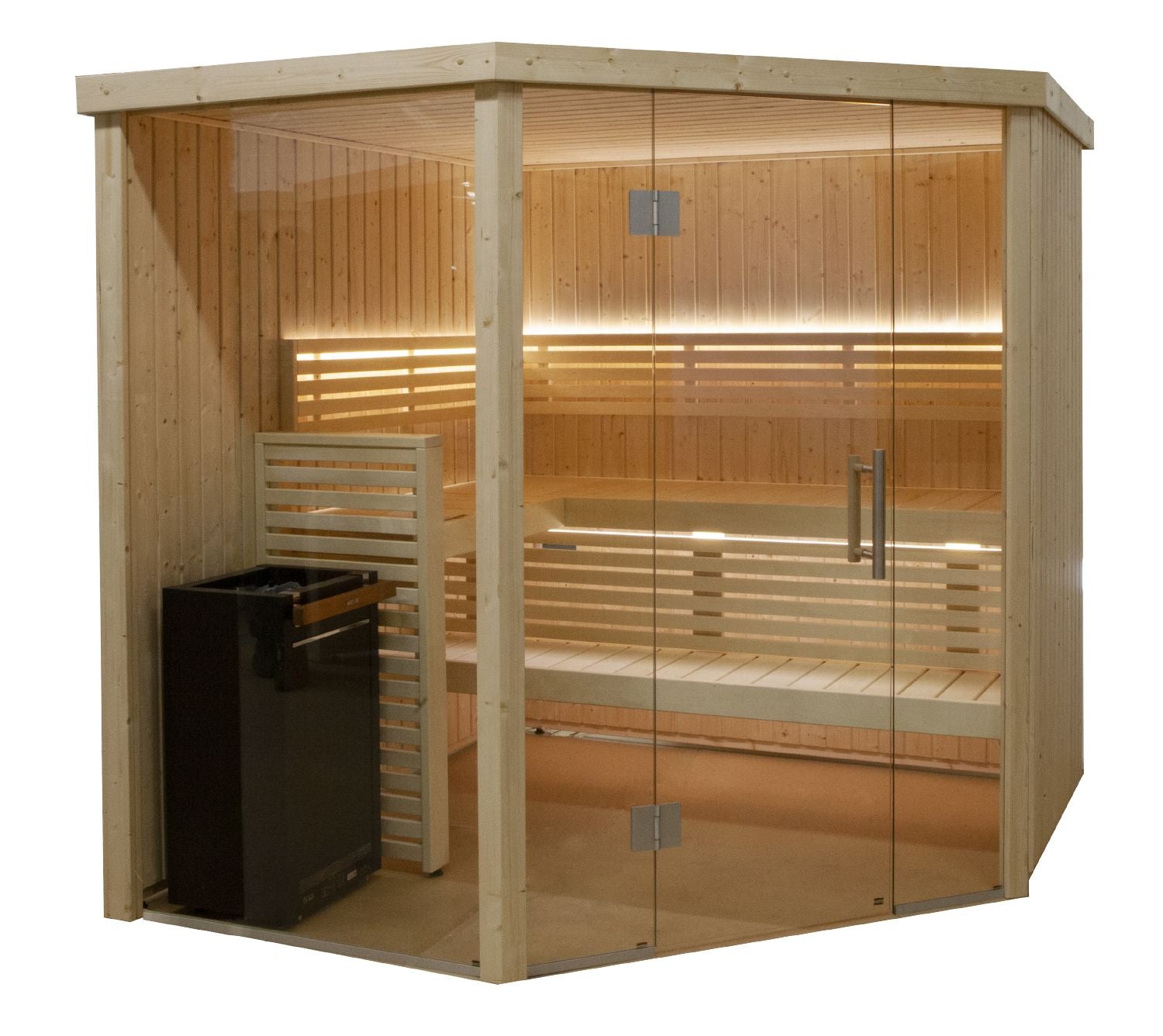 angle Sauna Variant View design vue panoramique
