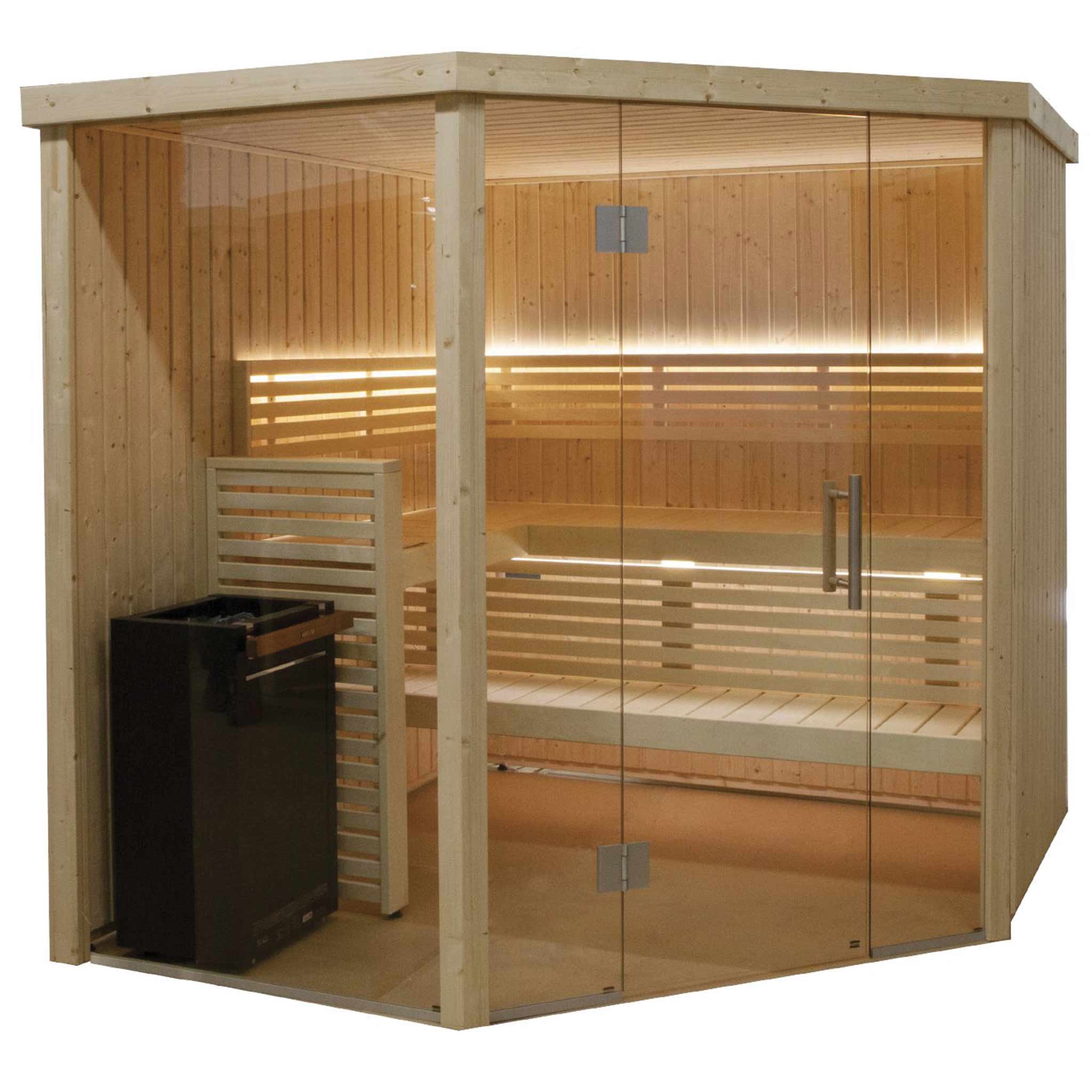 angle Sauna Variant View design vue panoramique