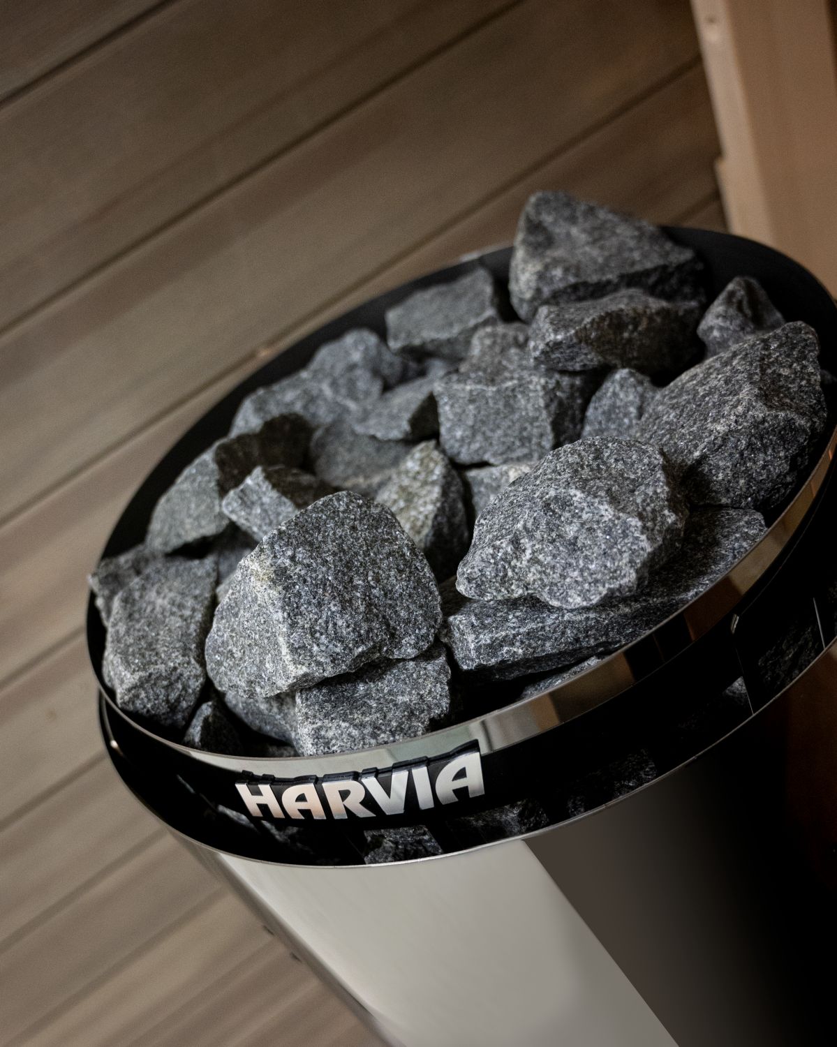 Poêle sauna Cilindro Black Steel intégré
