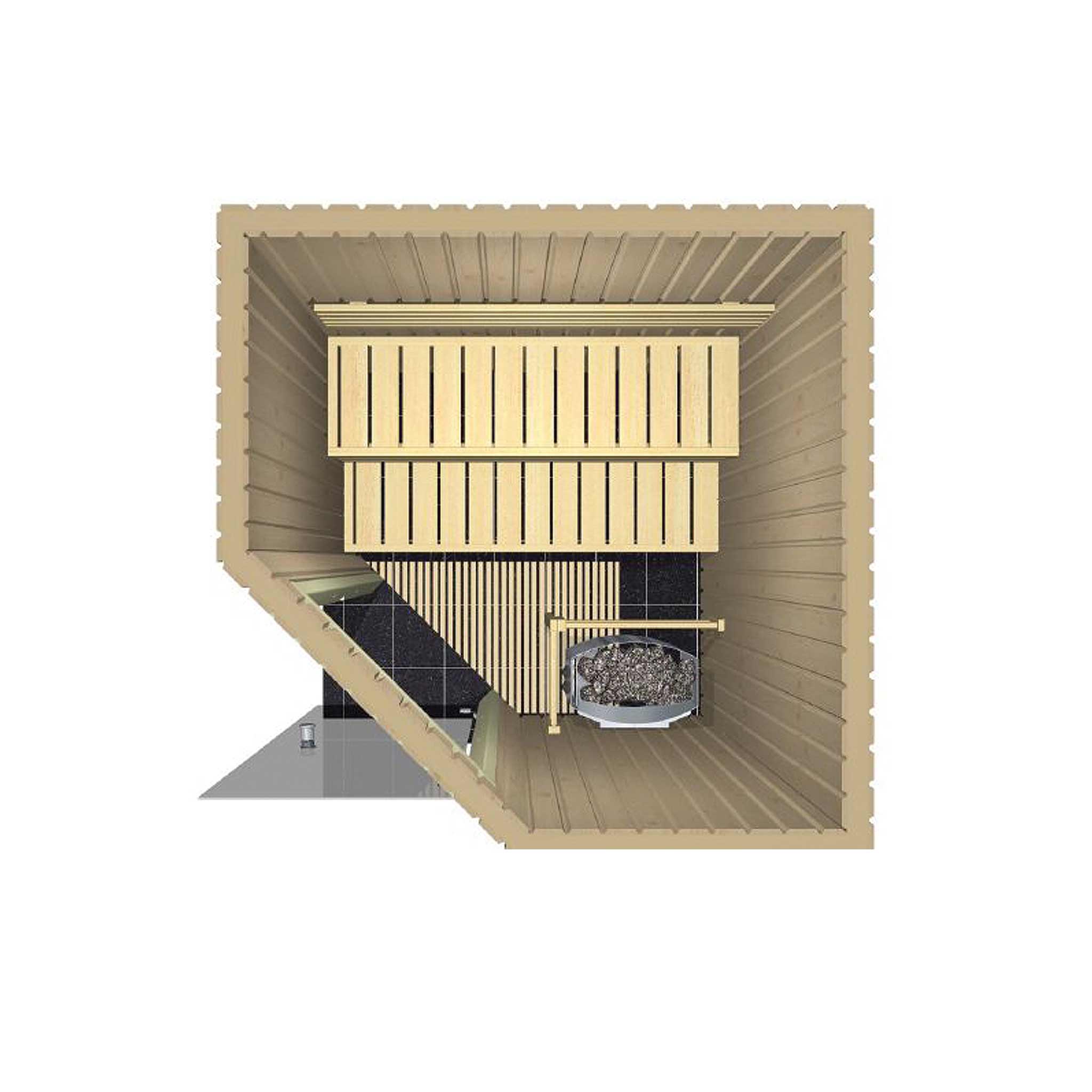 Sauna Variant Line Harvia design moderne extérieur 1515 l