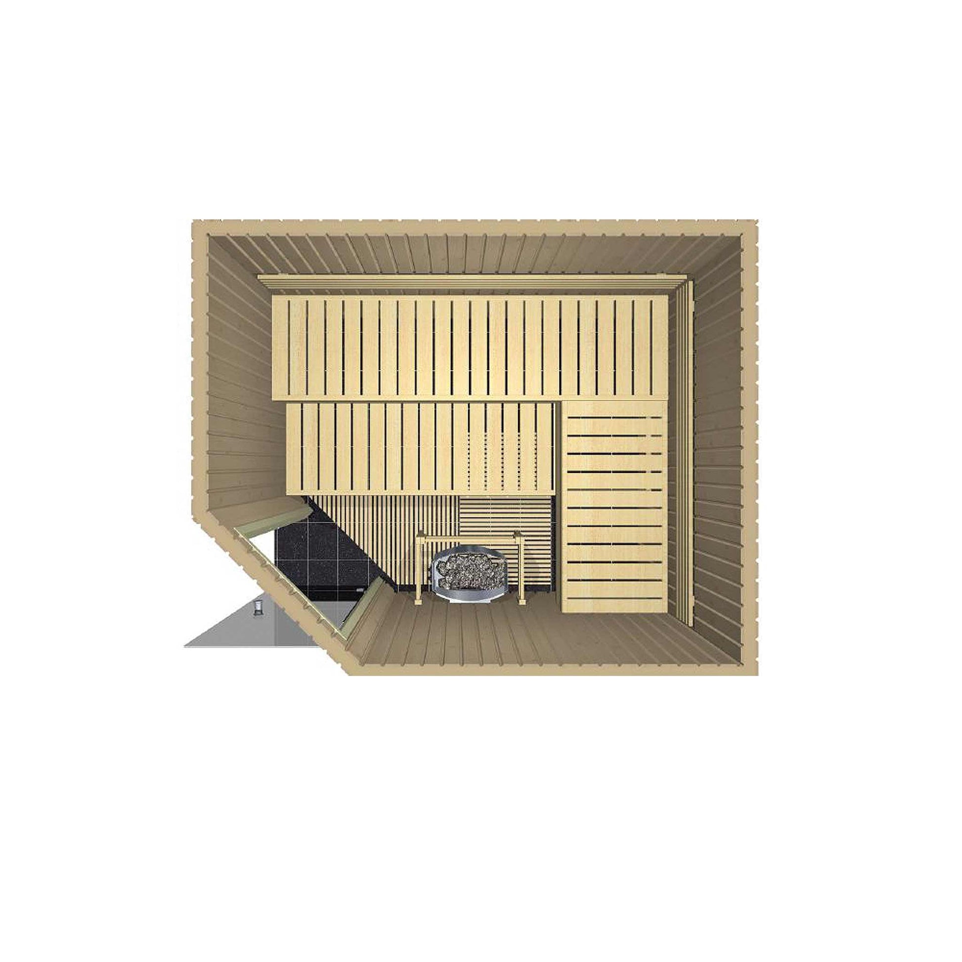 Sauna Variant Line Harvia design moderne extérieur 2520 l
