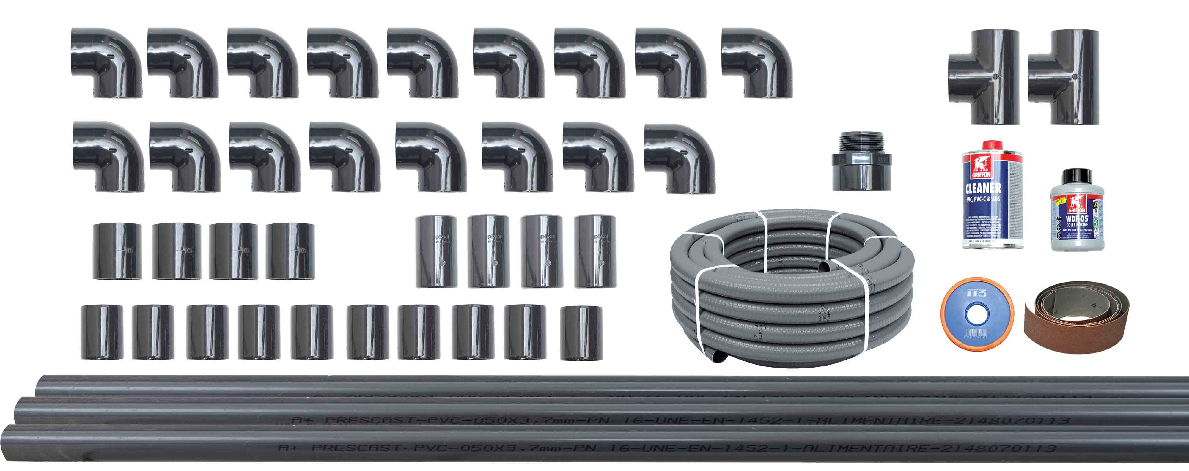 Kit piscine complet carré – auto construction