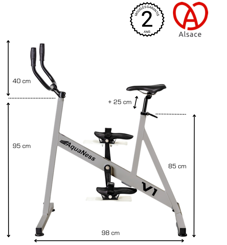 notice Aquabike V1 vélo de piscine fitness