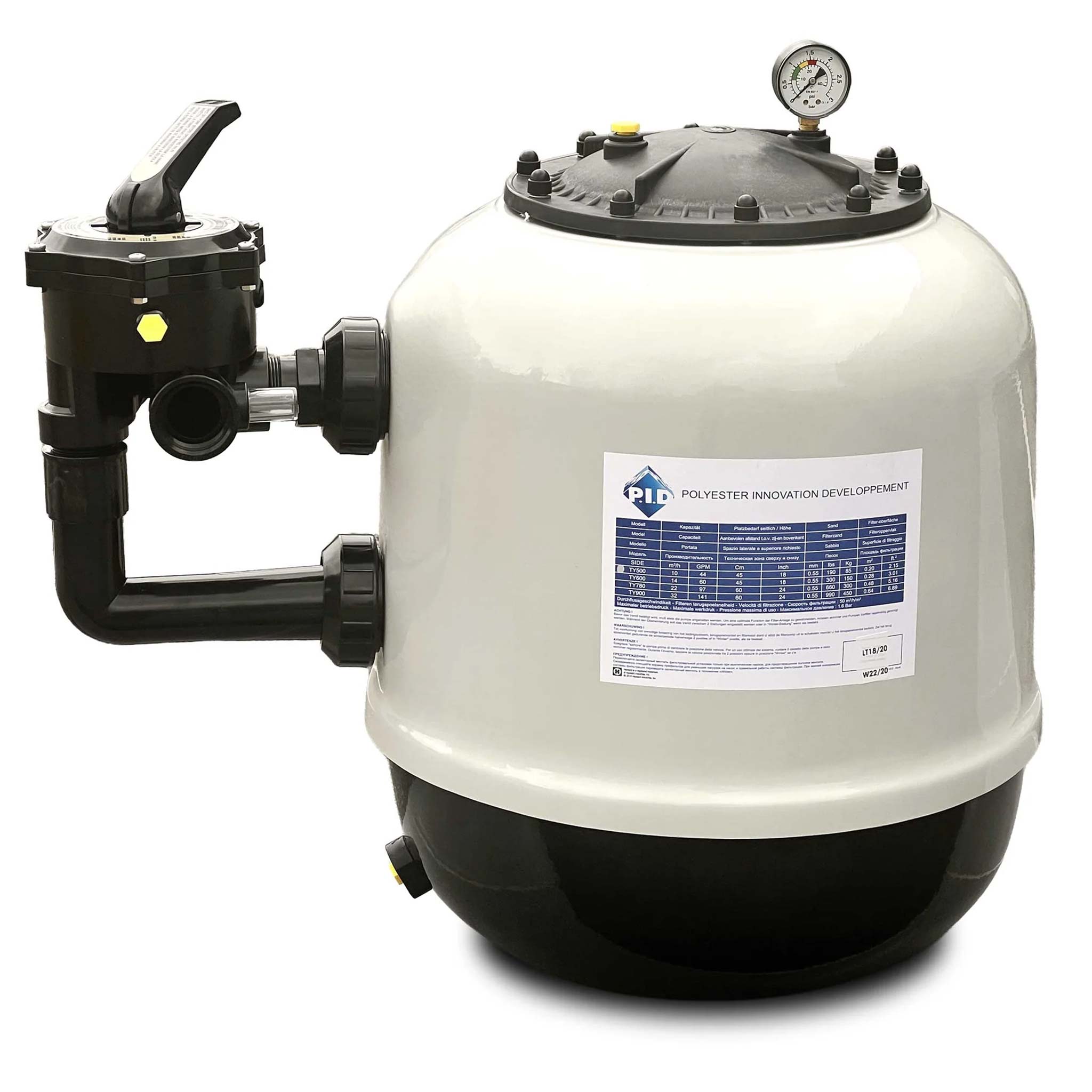 Filtre Hayward polyester PID 10 m³/h | Waterbox