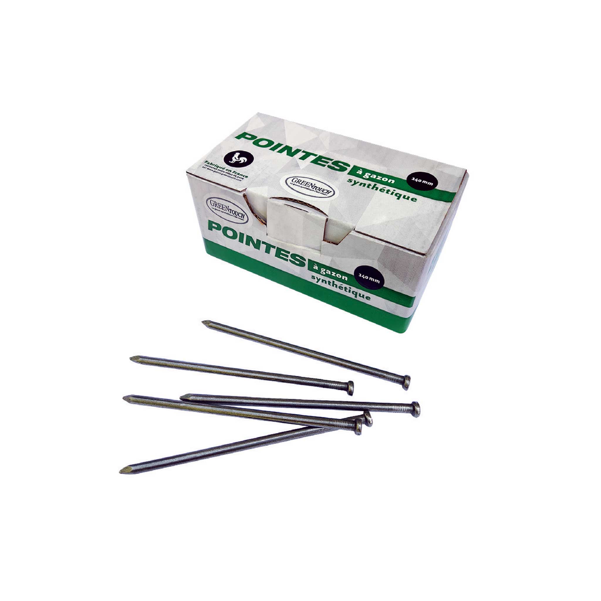 Pointes gazon synthétique 140 mm – Fixation solide