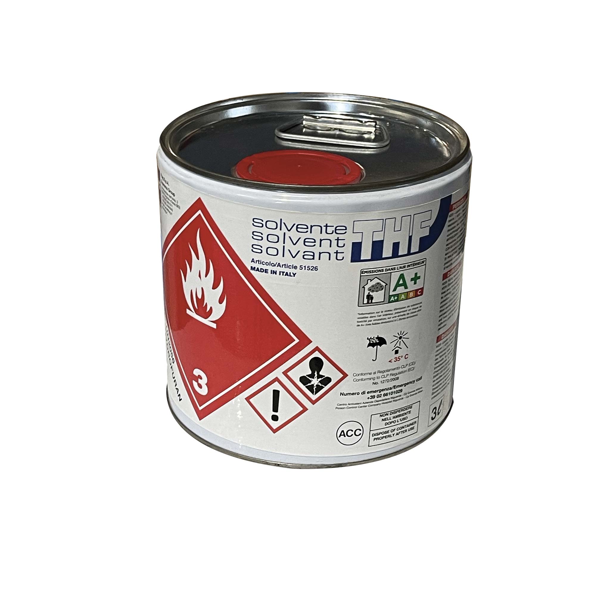 Solvant THF 1L PVC armé piscine
