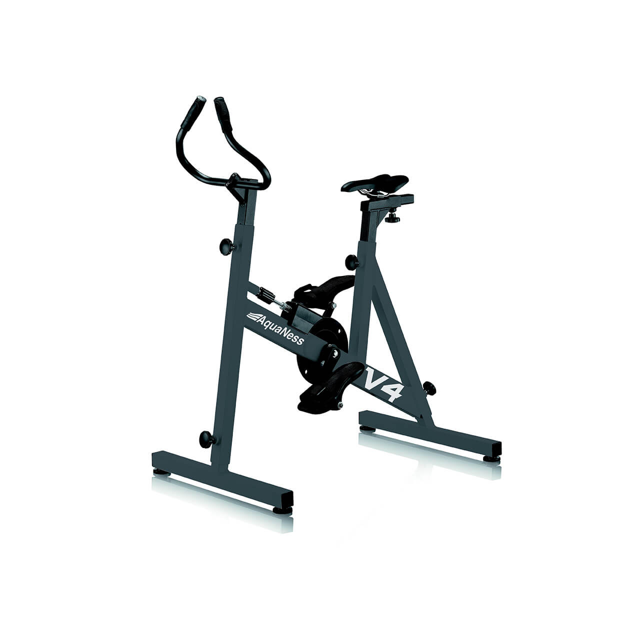 Aquabike V4 Aquaness vélo de piscine haut de gamme gris ardoise 