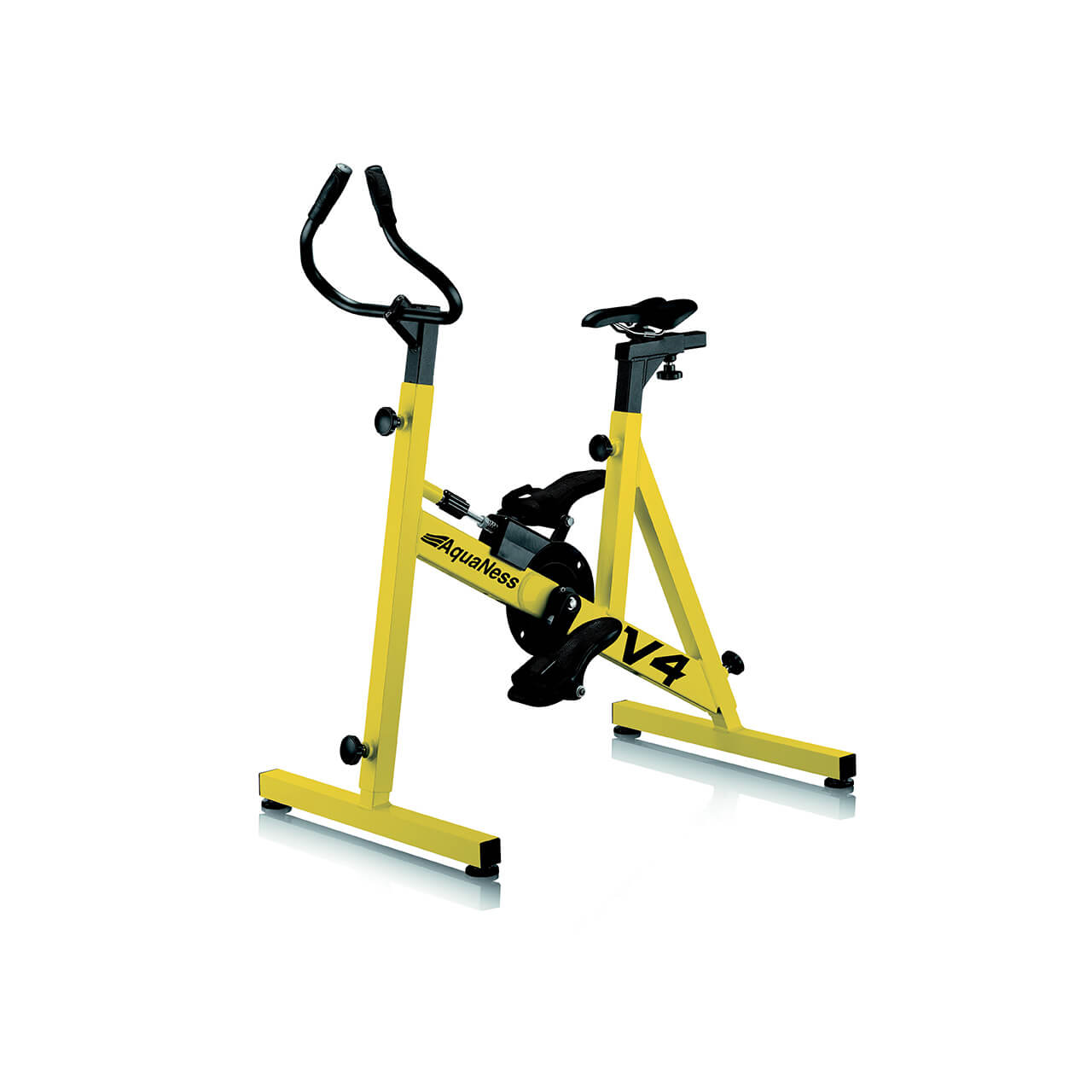 Aquabike V4 Aquaness vélo de piscine haut de gamme jaune 
