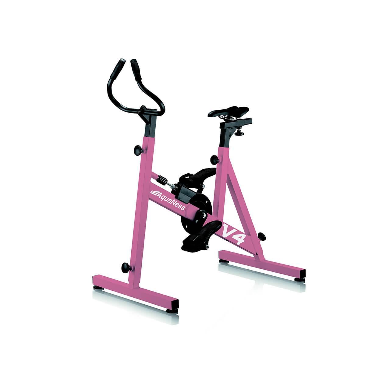 Aquabike V4 Aquaness vélo de piscine haut de gamme rose 