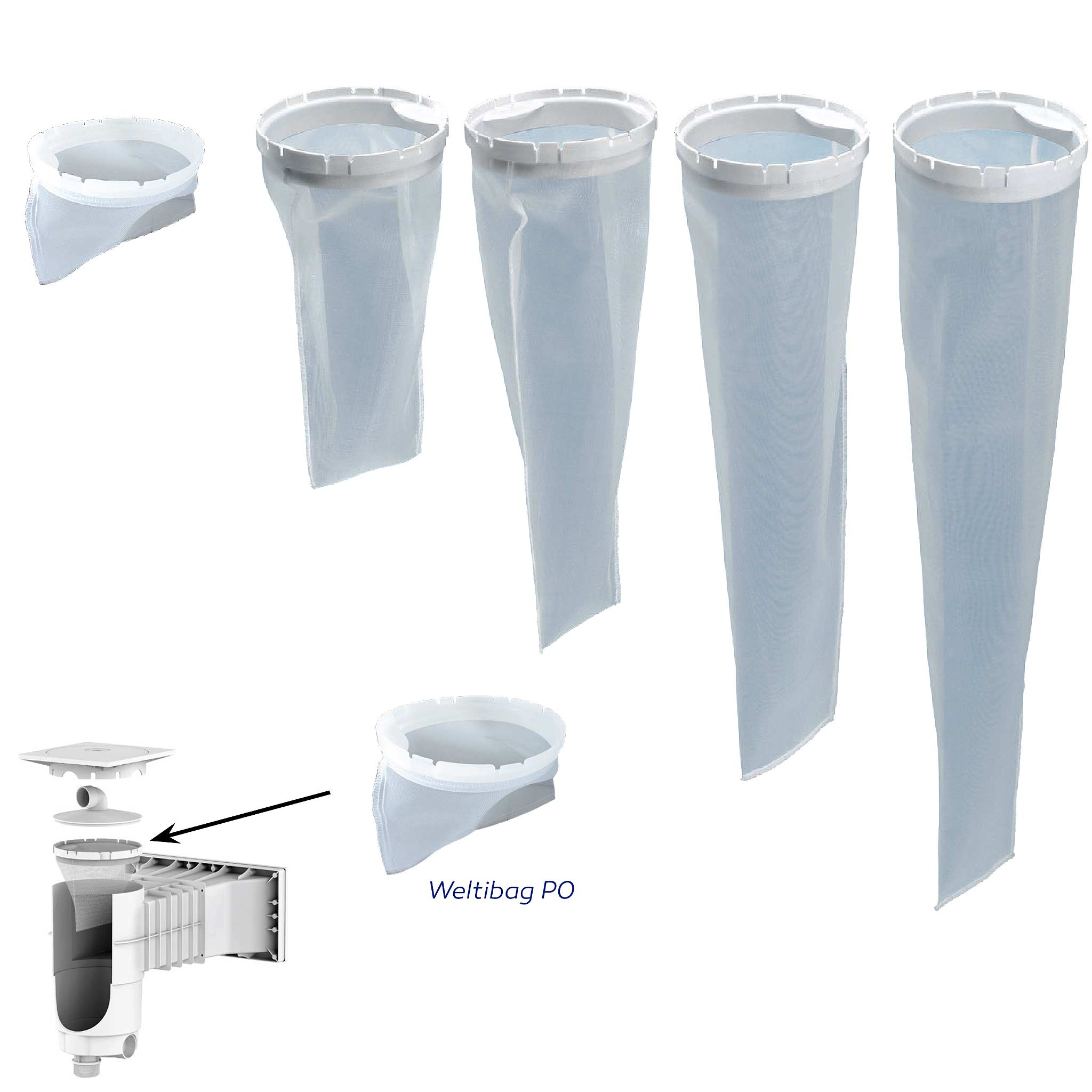 Weltibag : poche pré-filtration pour skimmer Weltico