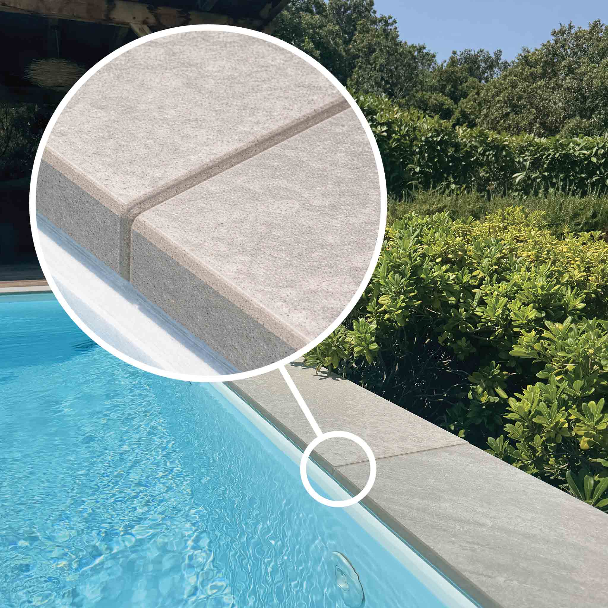 Joint margelles grès cérame – Piscine durable