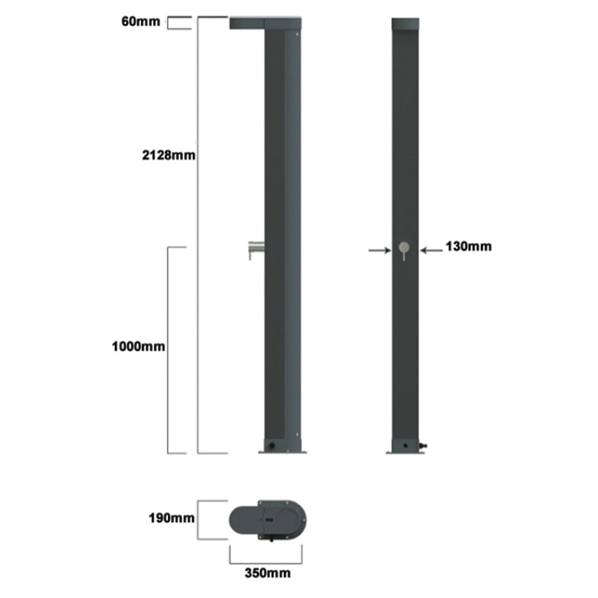 Plan Douche solaire Angel 30L – Piscine & jardin