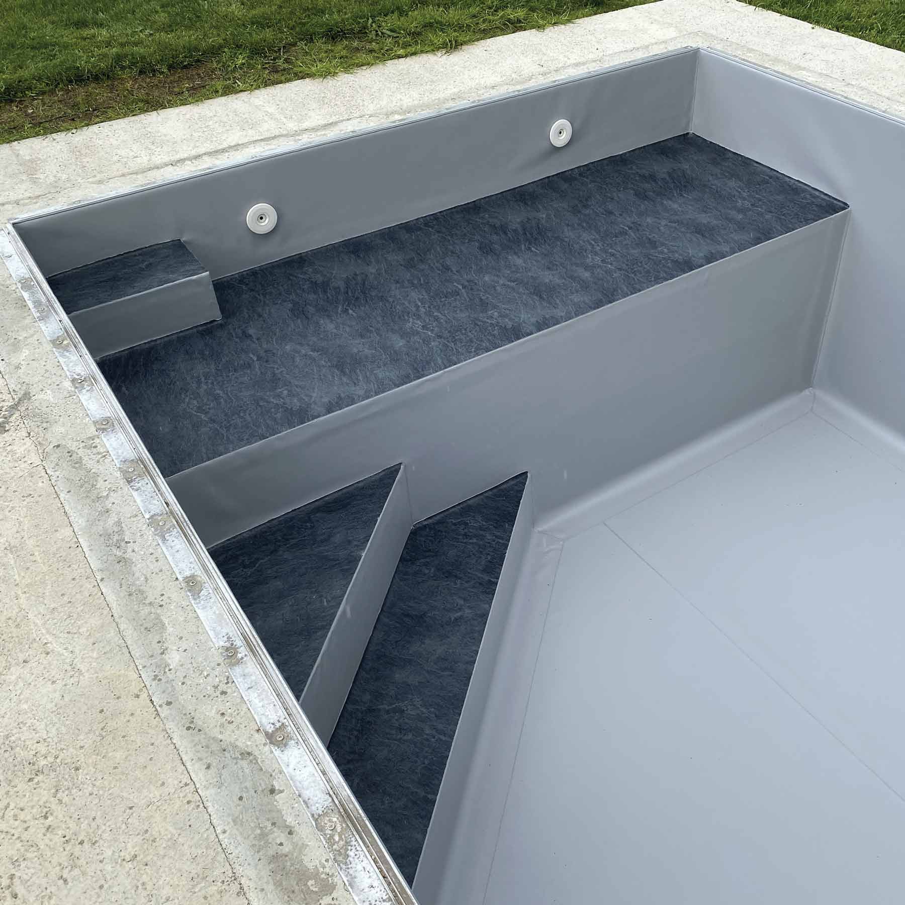 Kit Structure piscine SwimBloc Couloir de nage escaliers 
