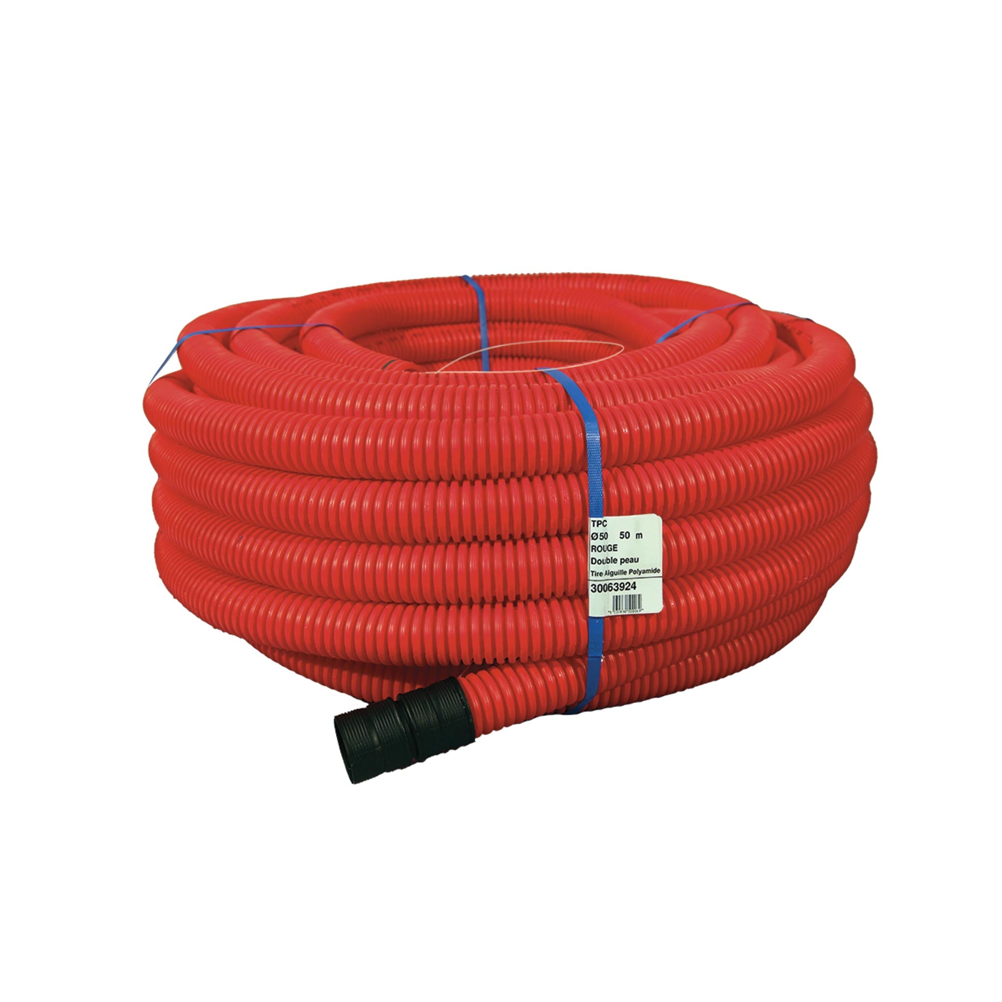 Gaine rouge Ø90 50 ml piscine