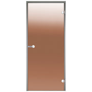 Porte de sauna/hammam 69x189, cadre en aluminium
