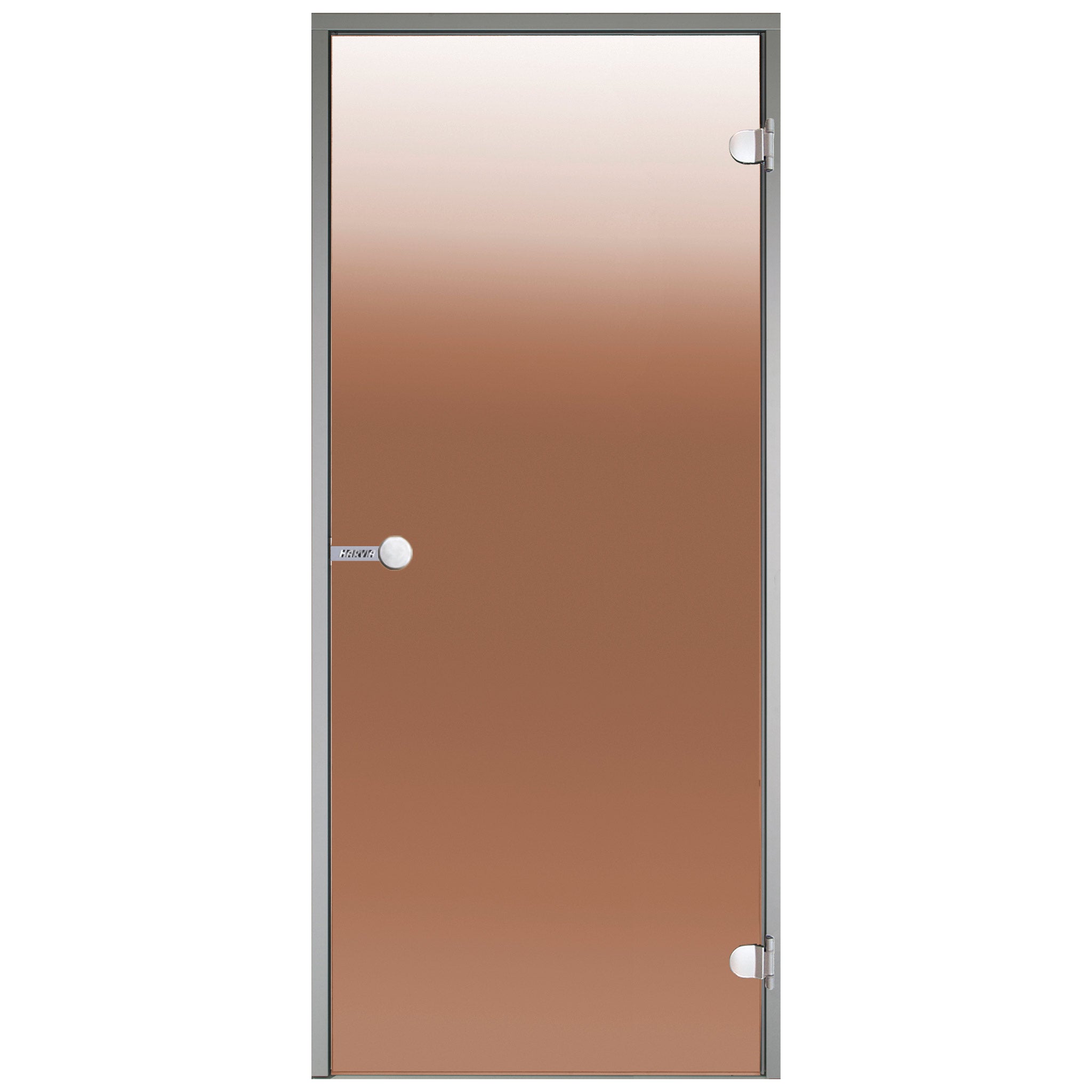 Porte de sauna/hammam 89x189, cadre en aluminium