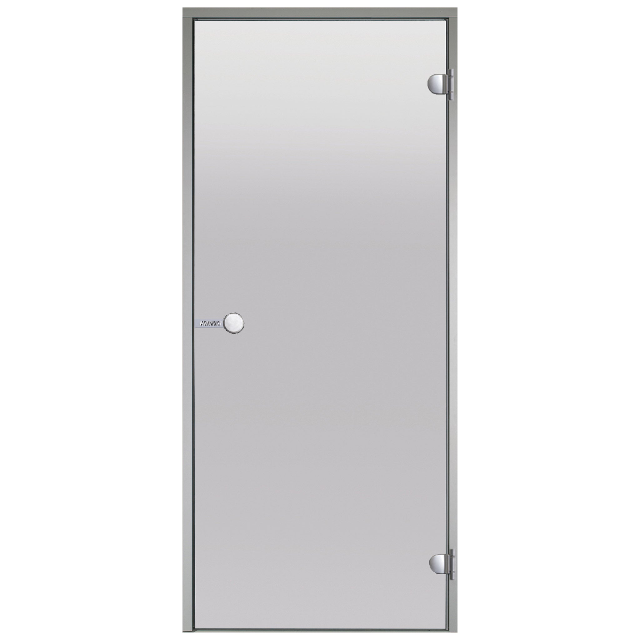 Porte de sauna/hammam 69x189, cadre en aluminium