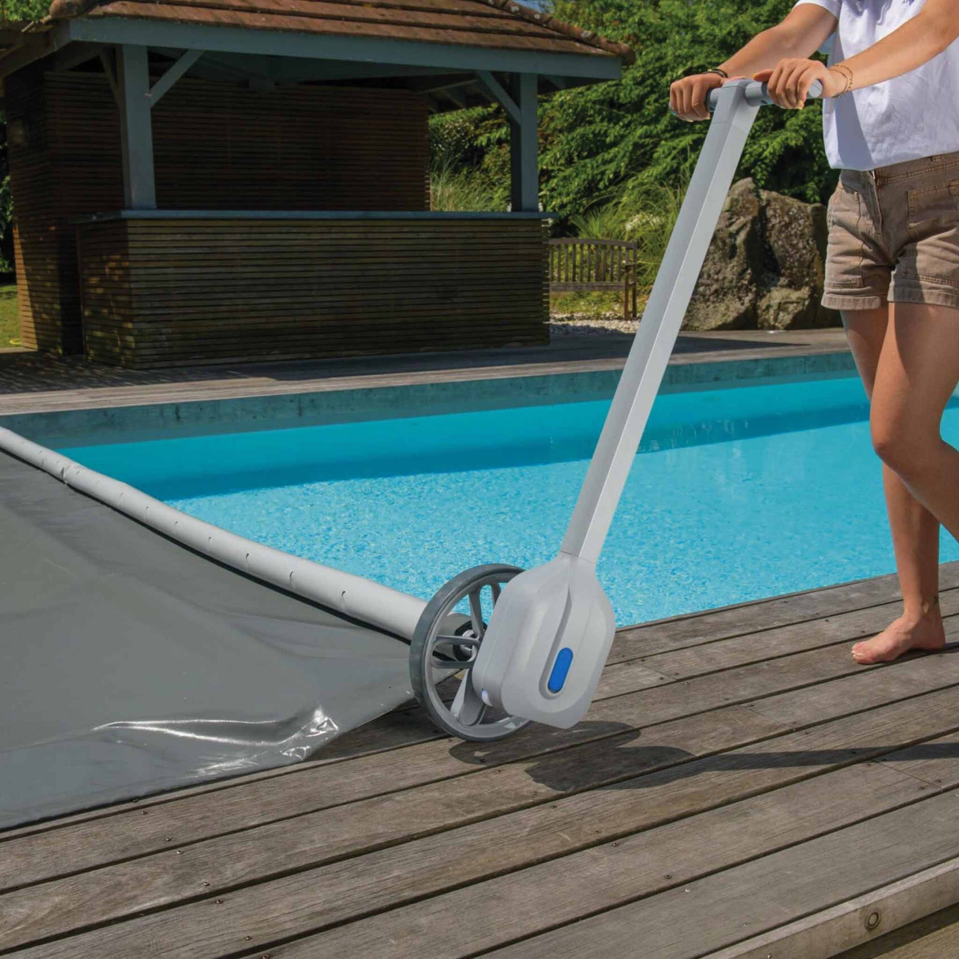 Dérouleur iS70R piscine APF | Enrouleur / dérouleur bâche à barres