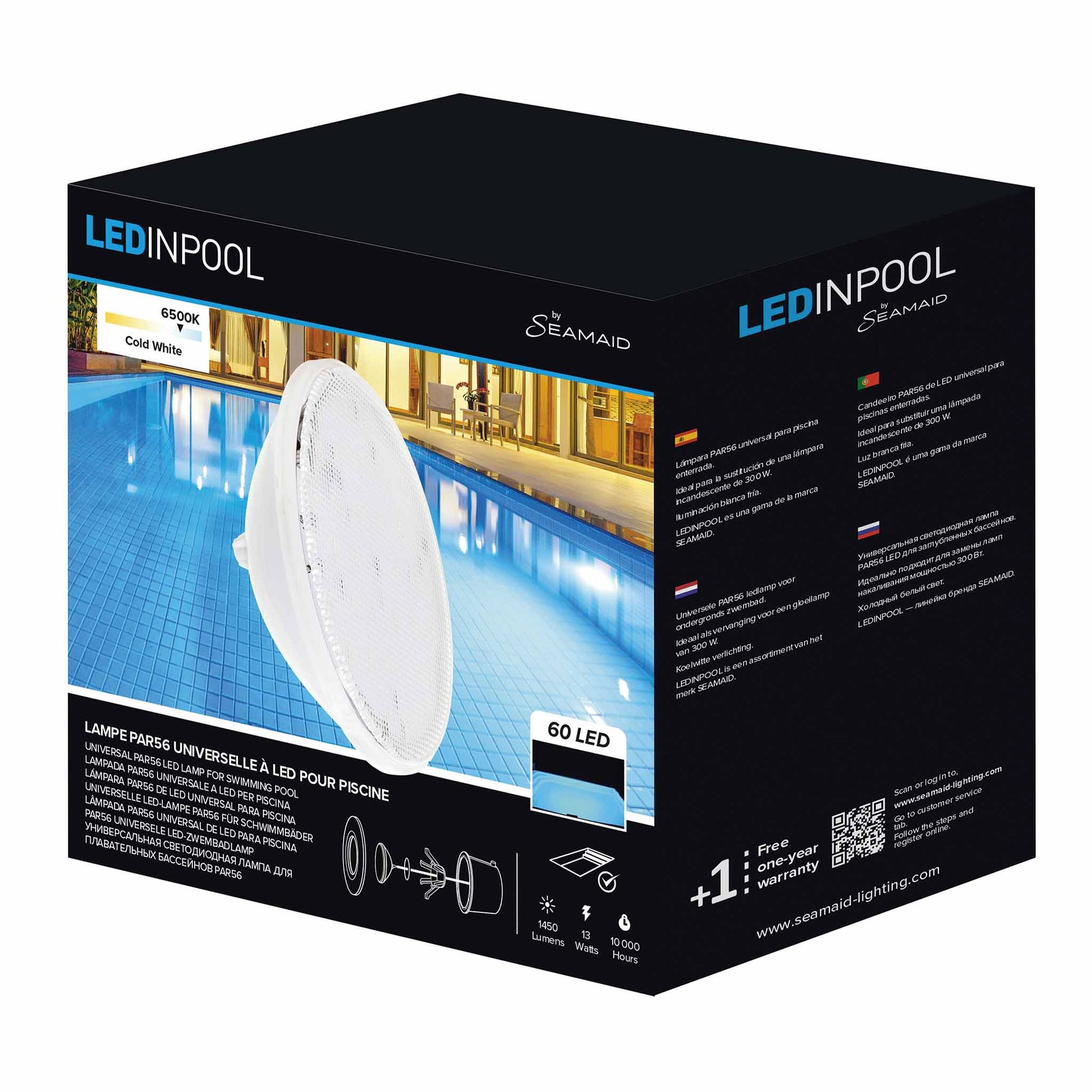 boite Lampe led standard PAR56 Seamaid
