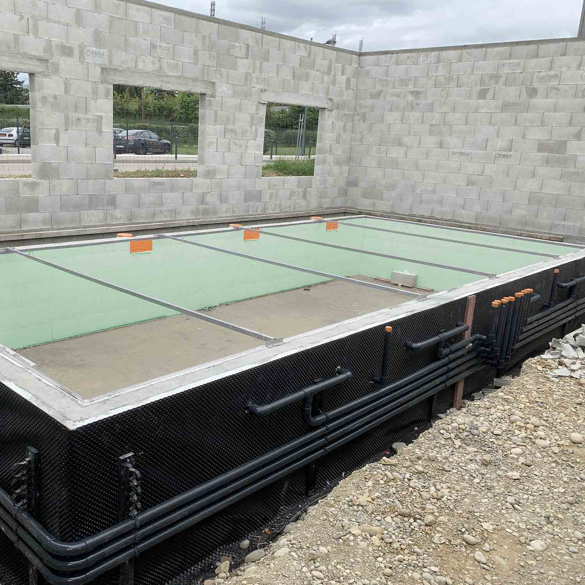 Kit Structure piscine SwimBloc Rectangulaire chantier 