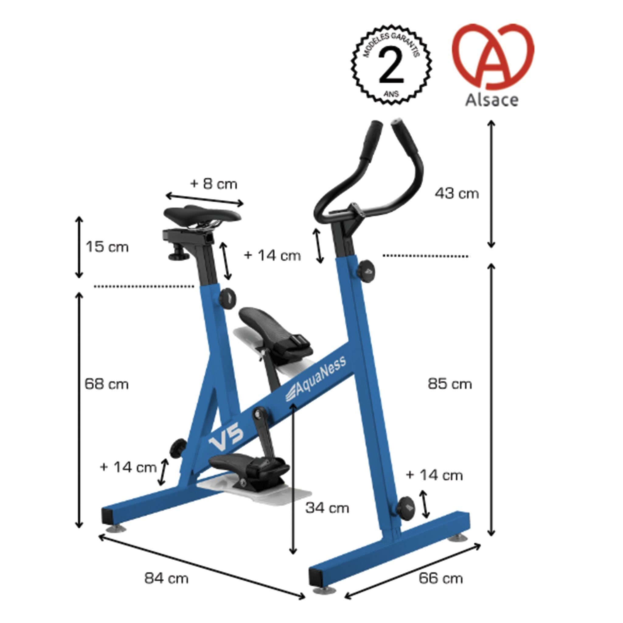 Notice Aquabike V5 Aquaness vélo de piscine performance