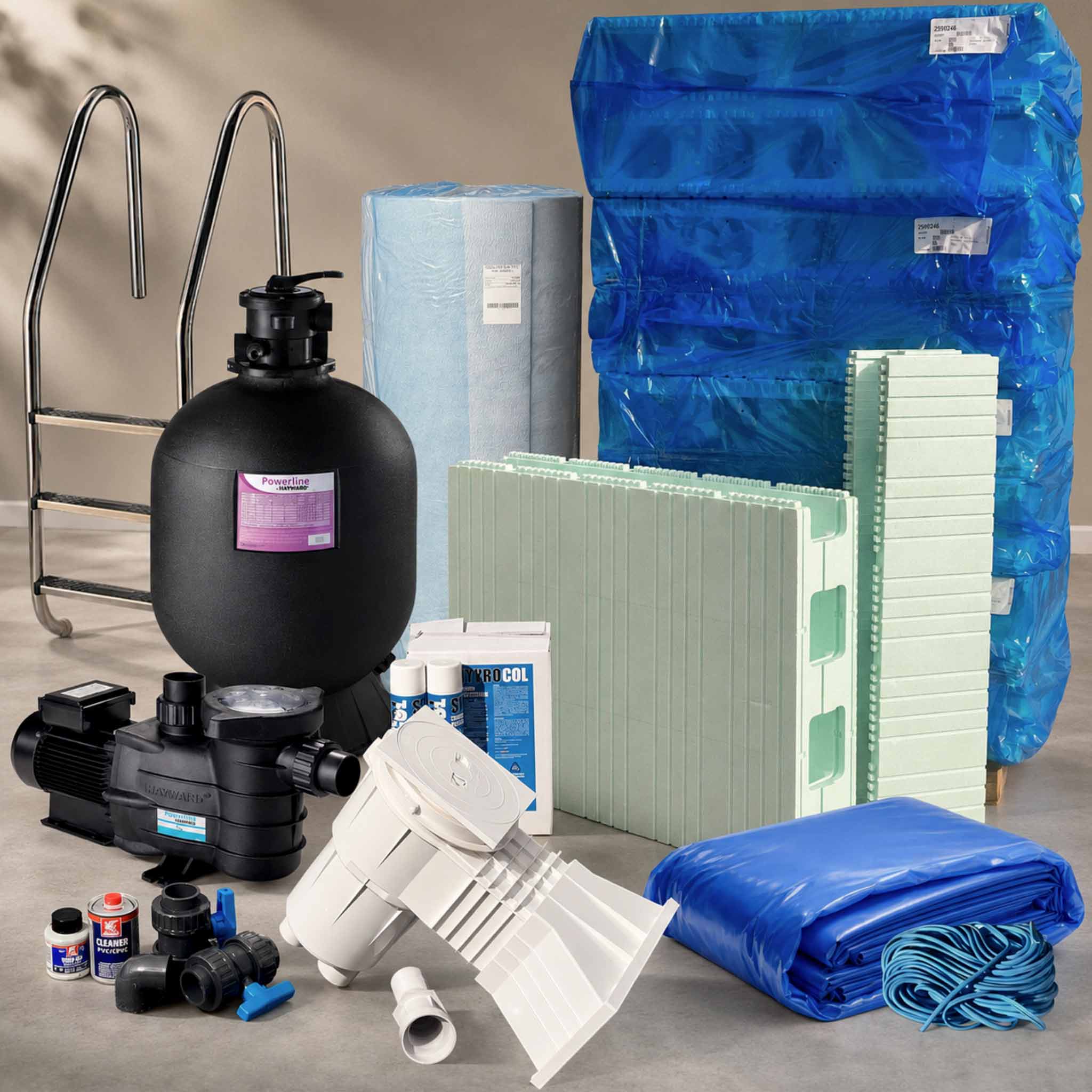Kit piscine complet couloir de nage – auto construction