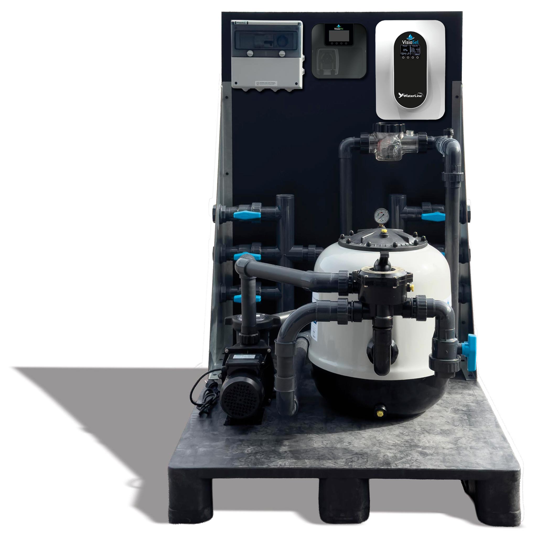 SunBox - Palbox filtration avec électrolyseur de sel et régulateur de pH