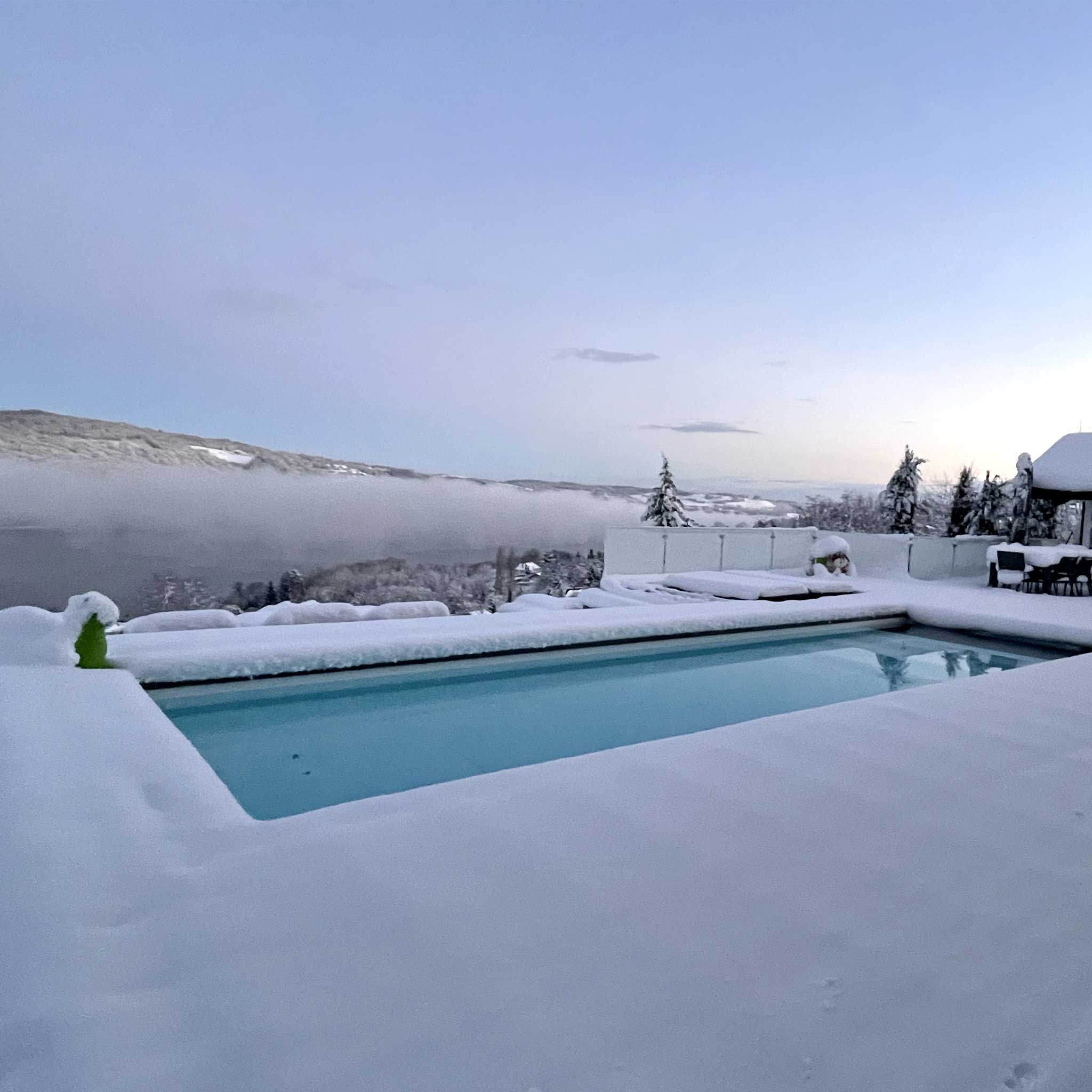 POV Couverture piscine Naxos Safe | Sécurité hivernage