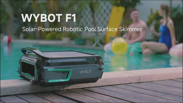 Charger la vidéo : Skimmer de surface autonome et connecté Wybot F1