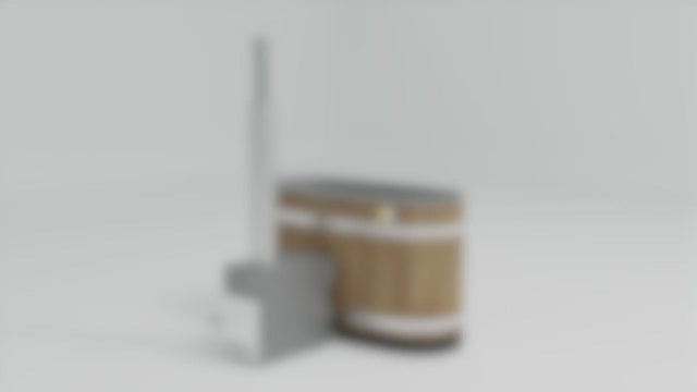 Charger la vidéo : Bain Nordique Tiny S ThermoWood