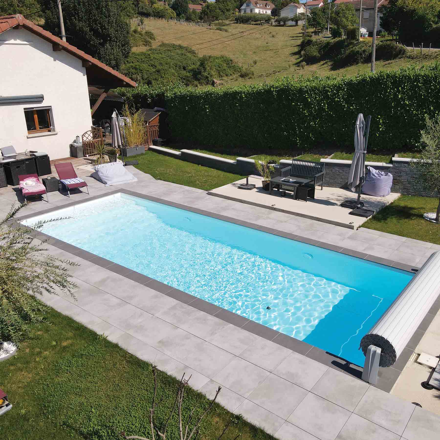 Kit Structure piscine SwimBloc Rectangulaire finie 