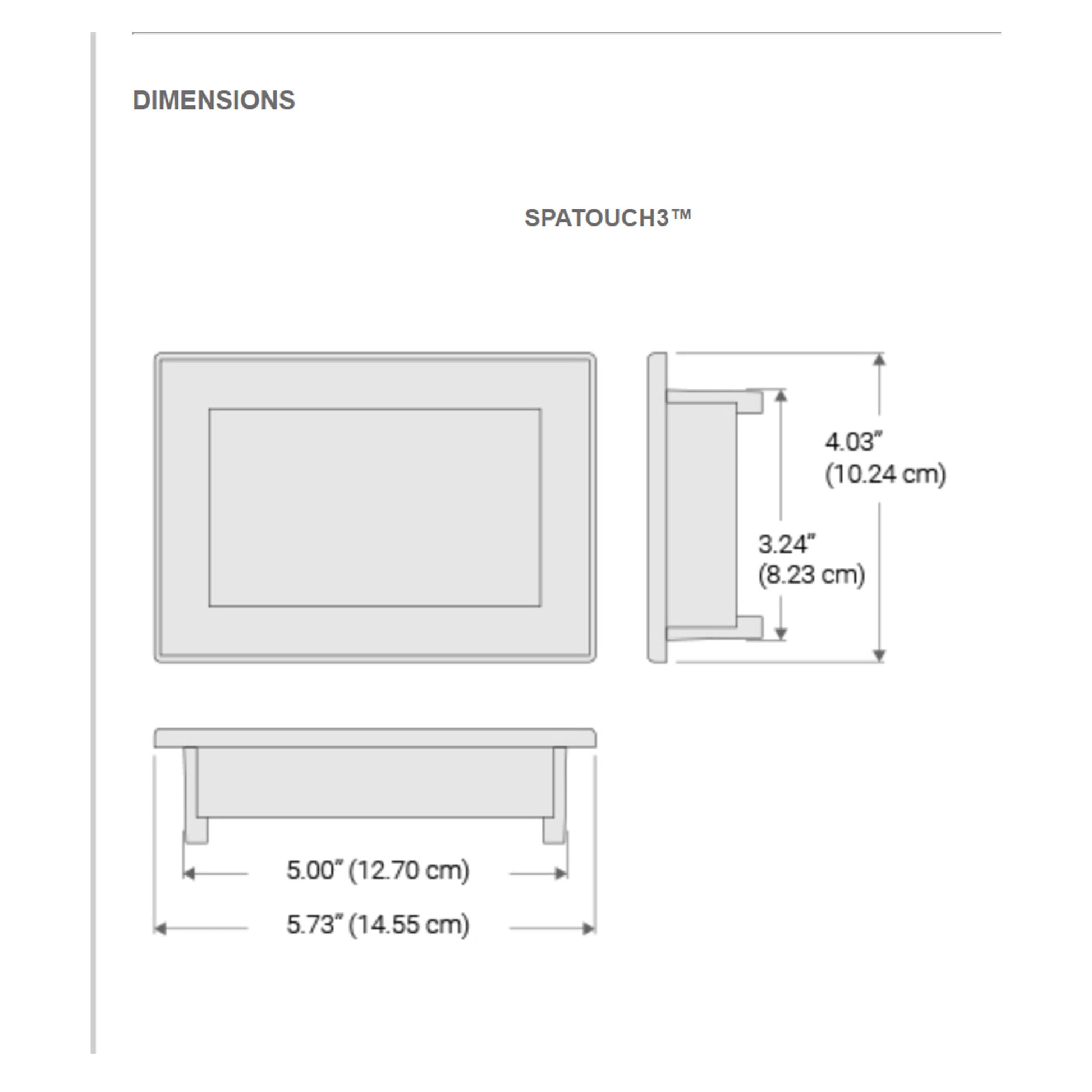 Panel de commande SPA 