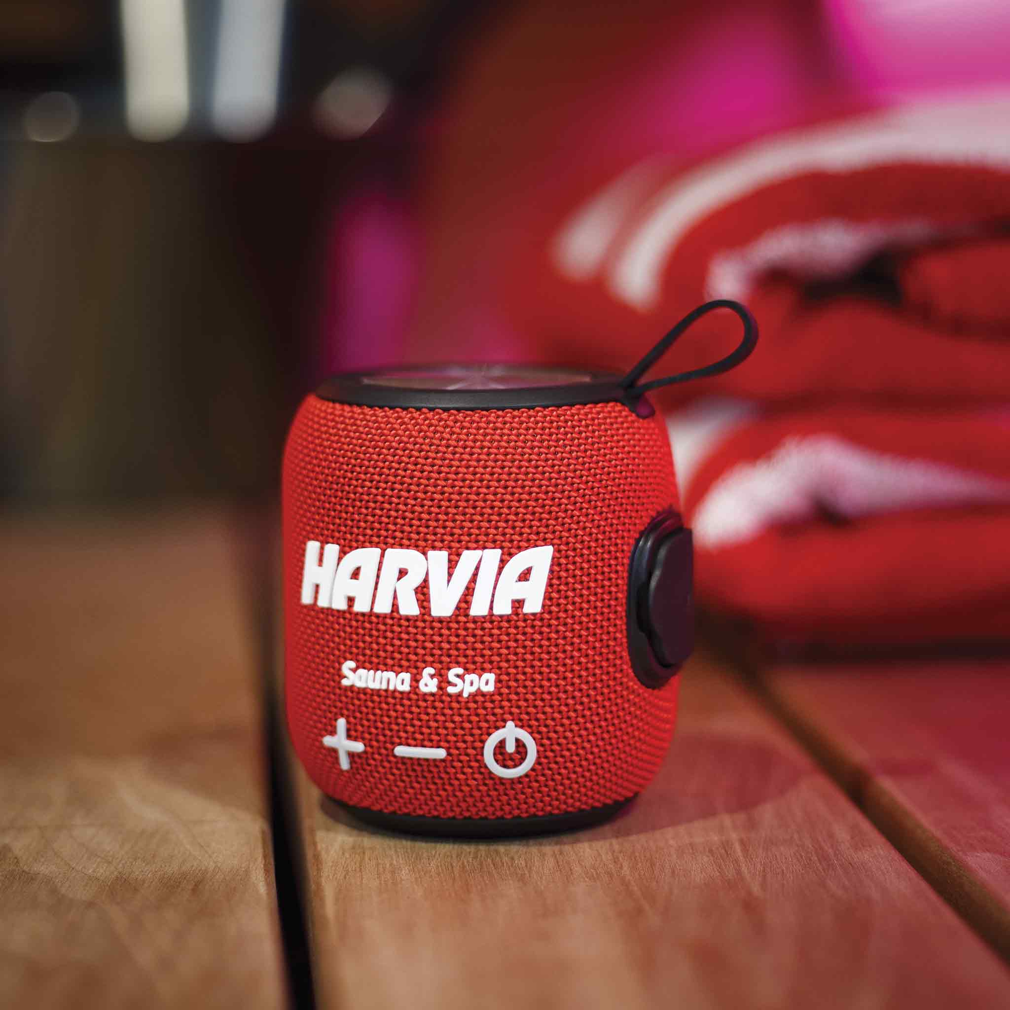 Enceinte Nomade Harvia rouge