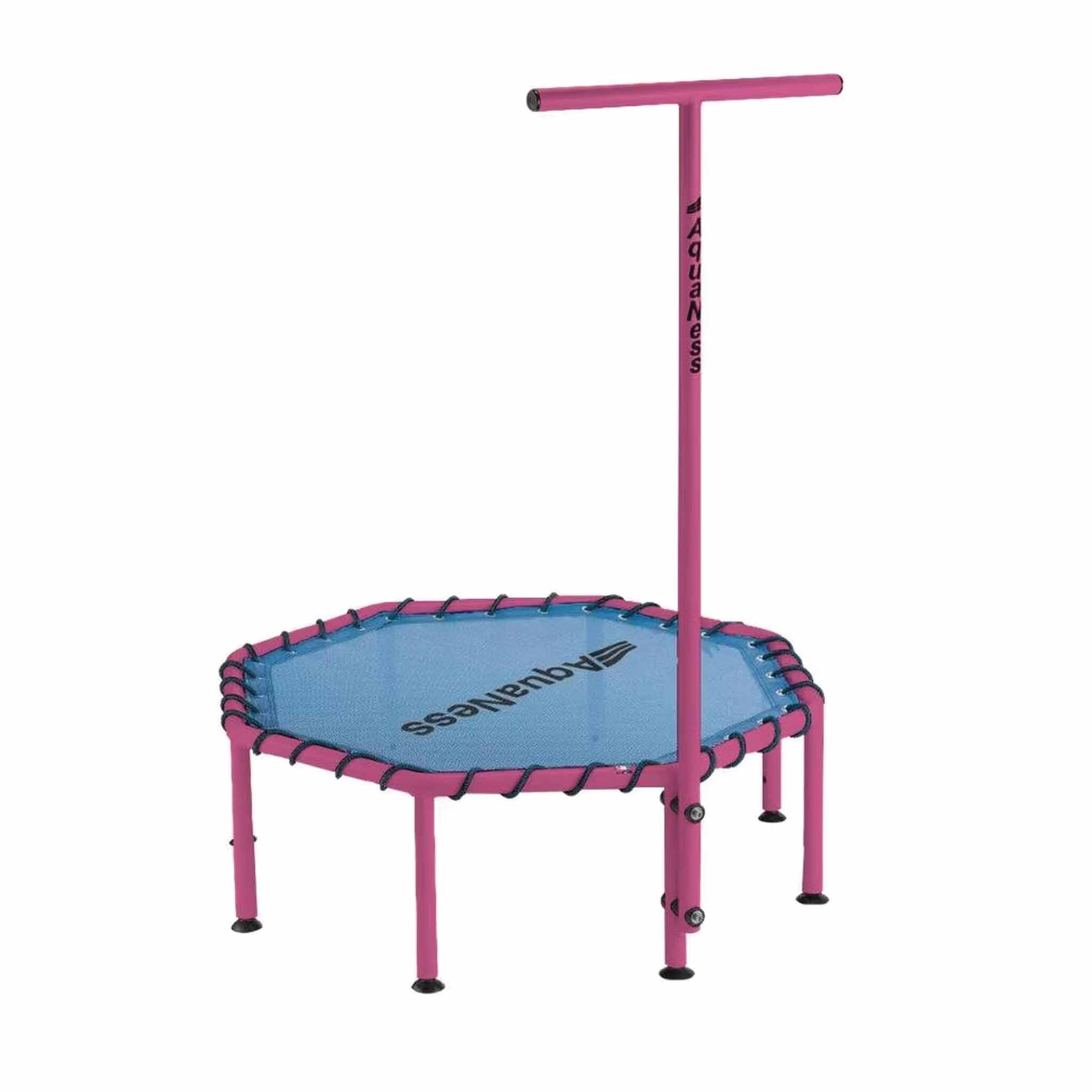 Trampoline aquatique Aquaness piscine fitness famille rose 