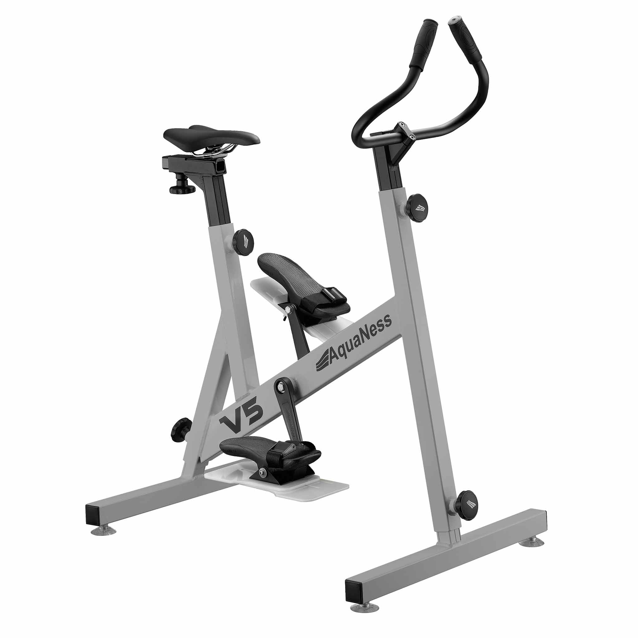 Aquabike V5 Aquaness vélo de piscine performance gris alu